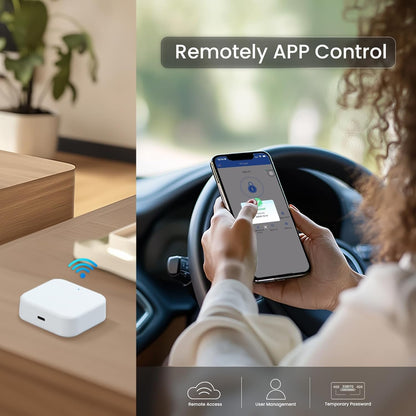 G2 Smart Lock Wi-Fi Gateway, Gateway for Smart Door Lock, Wi-Fi Bridge, Remote Control Smart Lock, Compatible with Ttlock App, Compatible with Alexa, Google Assistant