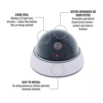 Home Security Indoor/Outdoor Fake Dome Surveillance Camera