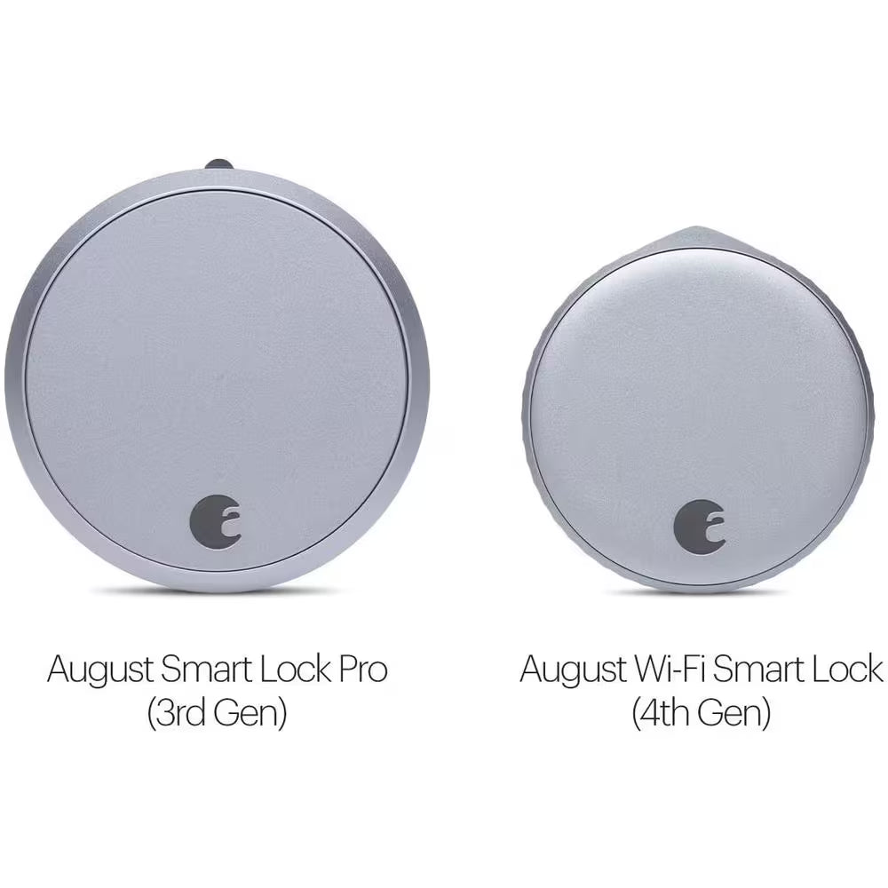 Wifi Smart Lock Silver (Retrofits over Existing Deadbolt)