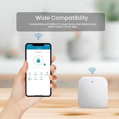 G2 Smart Lock Wi-Fi Gateway, Gateway for Smart Door Lock, Wi-Fi Bridge, Remote Control Smart Lock, Compatible with Ttlock App, Compatible with Alexa, Google Assistant
