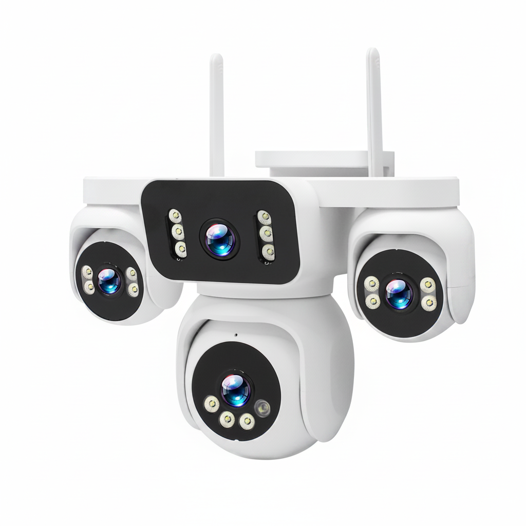 4-Lens Wireless Outdoor Camera for Home Security