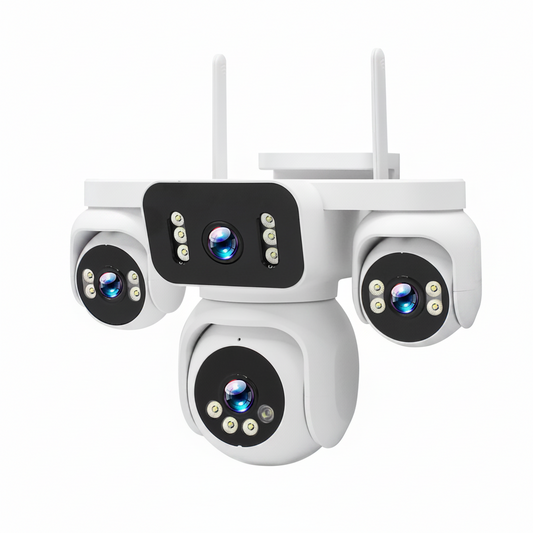 4-Lens Wireless Outdoor Camera for Home Security
